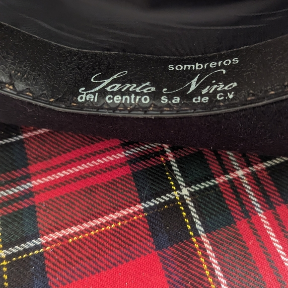 VINTAGE SANTO NINO BLACK WESTERN MEXICAN SOMBRERO HAT SIZE 7 MAKE OFFER - Picture 3 of 4